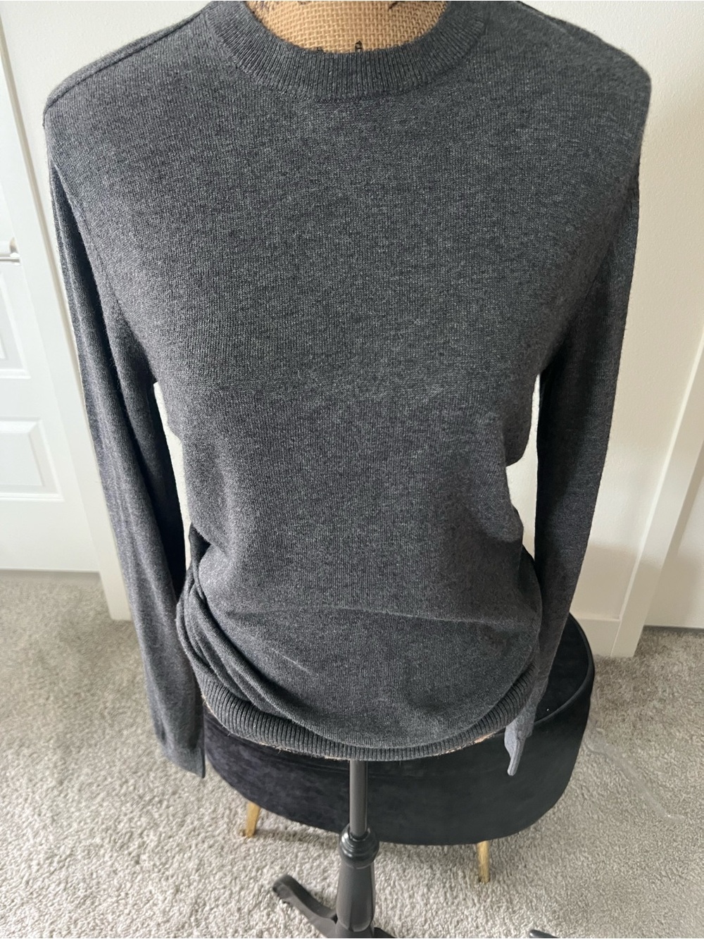 Women’s Charcoal Crewneck Sweater Top